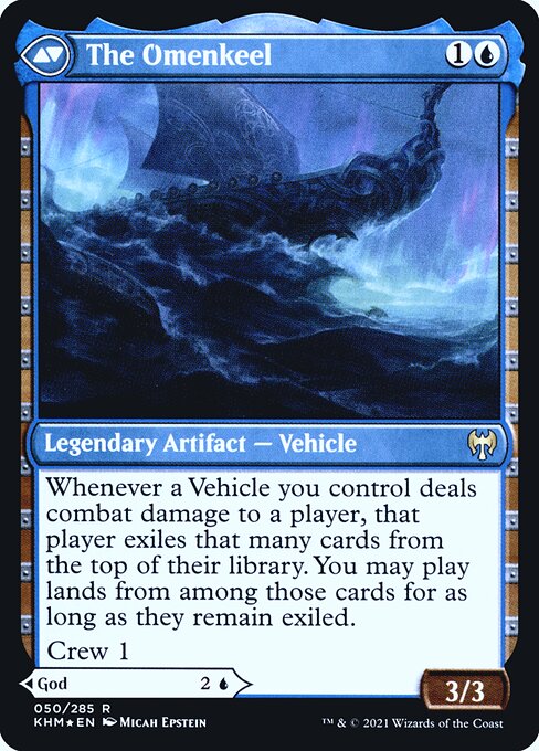 Cosima, God of the Voyage // The Omenkeel 50s, back face