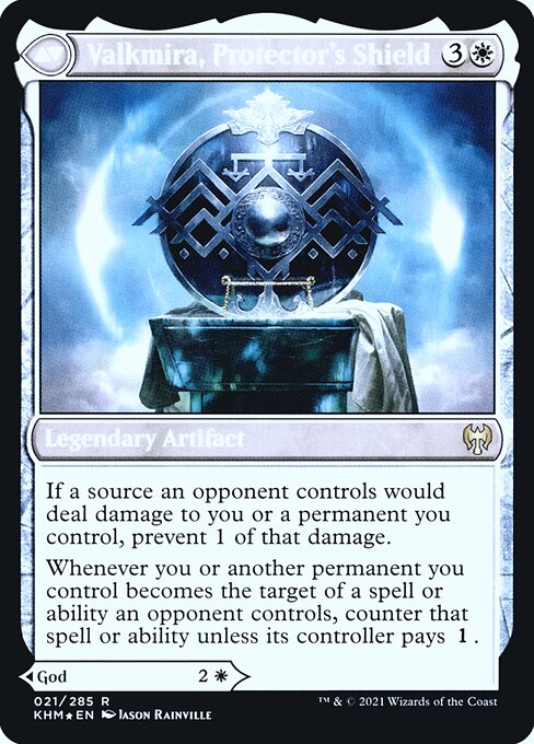 Reidane, God of the Worthy // Valkmira, Protector's Shield 21s, back face