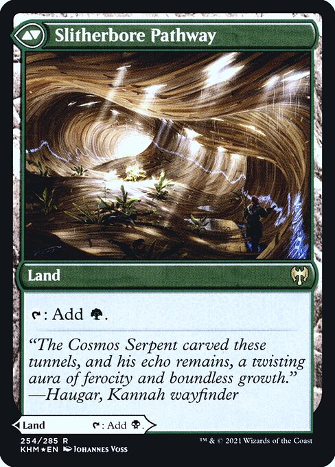 Darkbore Pathway // Slitherbore Pathway 254s, back face