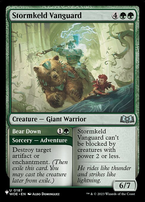 Stormkeld Vanguard // Bear Down WOE-187