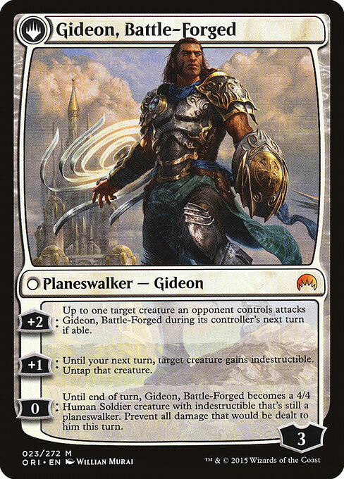 Kytheon, Hero of Akros // Gideon, Battle-Forged ORI-23, back face