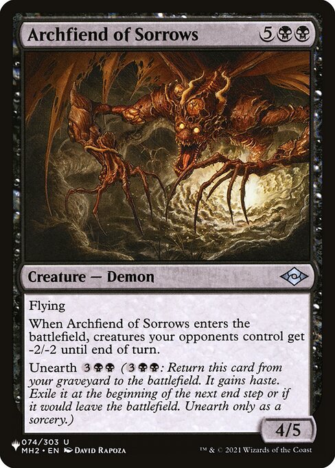Archfiend of Sorrows MH2-74
