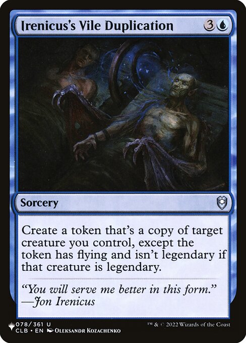 Irenicus's Vile Duplication CLB-78