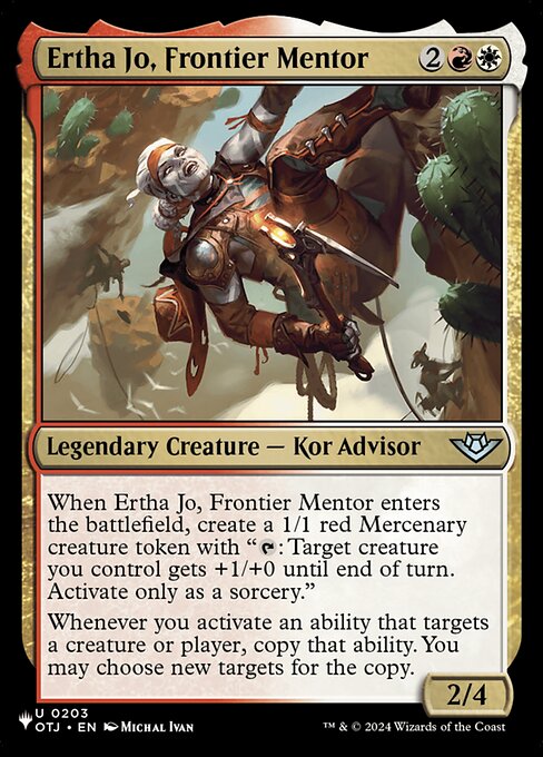 Ertha Jo, Frontier Mentor OTJ-203