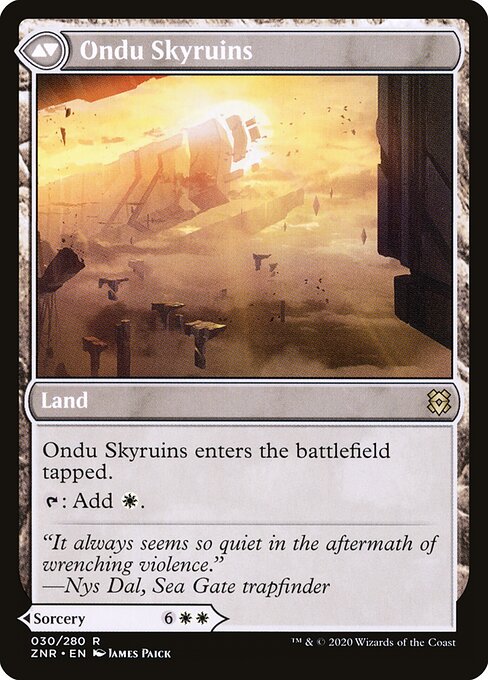 Ondu Inversion // Ondu Skyruins ZNR-30, back face