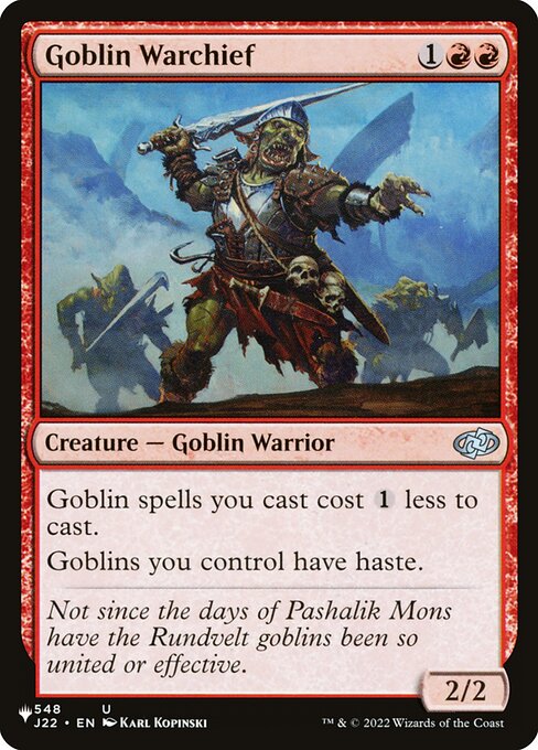 Goblin Warchief J22-548