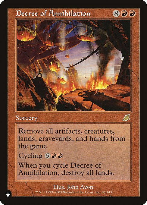 Decree of Annihilation SCG-85