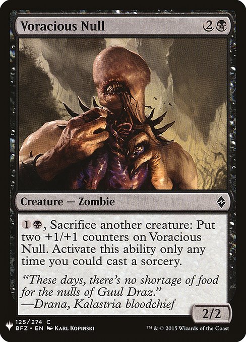 Voracious Null BFZ-125