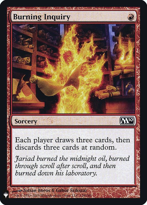 Burning Inquiry M10-128