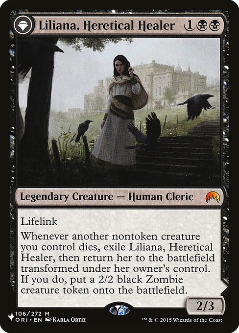 Liliana, Heretical Healer // Liliana, Defiant Necromancer ORI-106