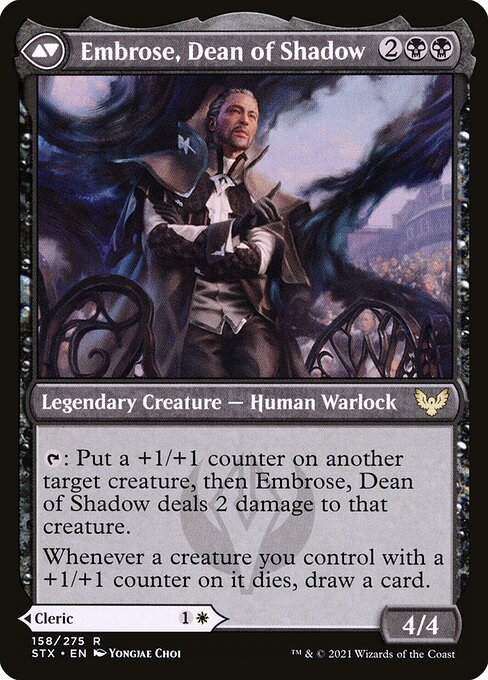Shaile, Dean of Radiance // Embrose, Dean of Shadow STX-158, back face