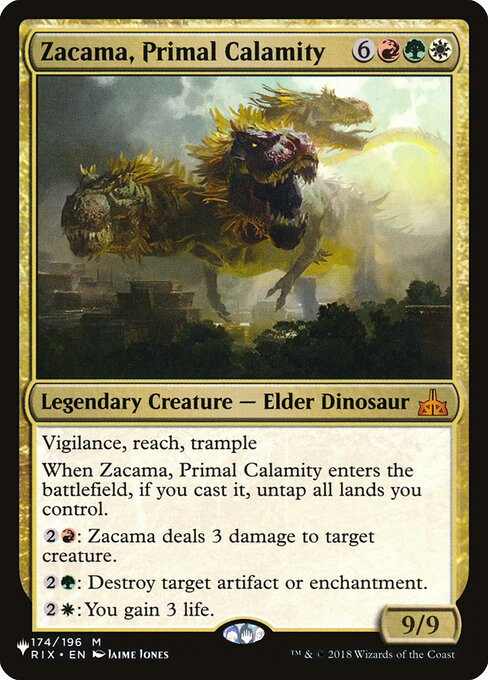 Zacama, Primal Calamity RIX-174