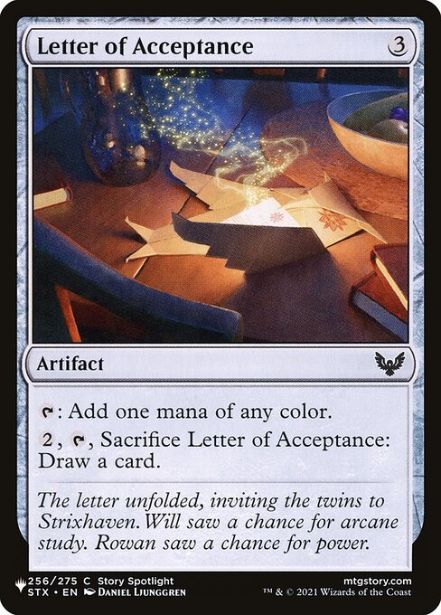 Letter of Acceptance STX-256