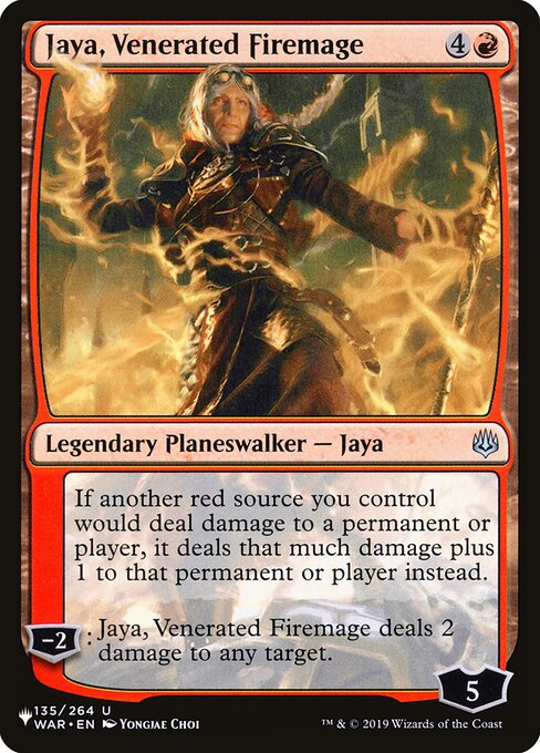 Jaya, Venerated Firemage WAR-135