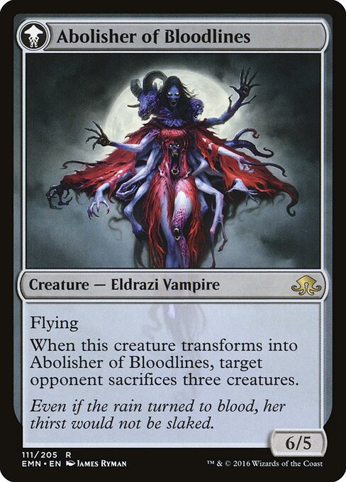 Voldaren Pariah // Abolisher of Bloodlines EMN-111, back face