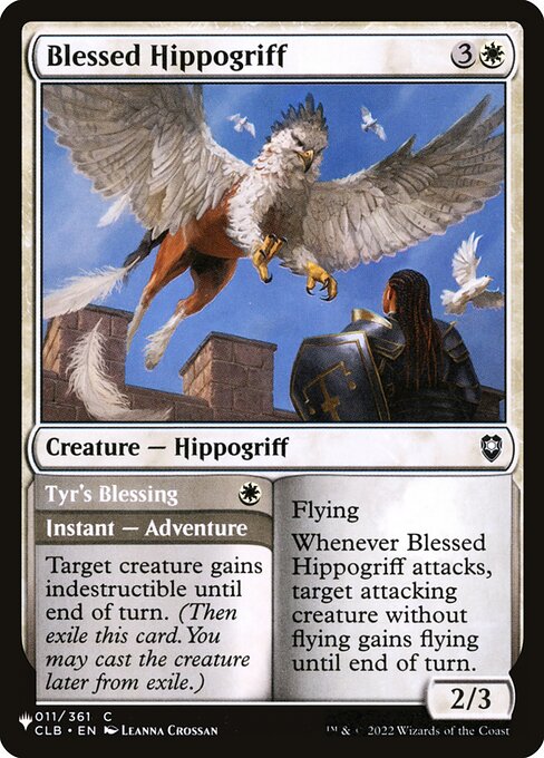 Blessed Hippogriff // Tyr's Blessing CLB-11