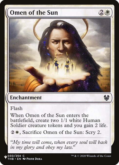 Omen of the Sun THB-30