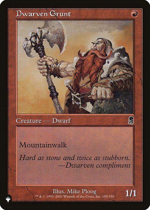 Dwarven Grunt ODY-185