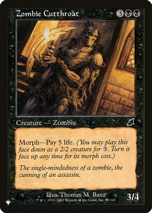 Zombie Cutthroat SCG-81