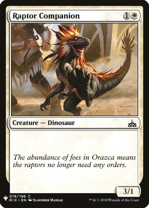 Raptor Companion RIX-19