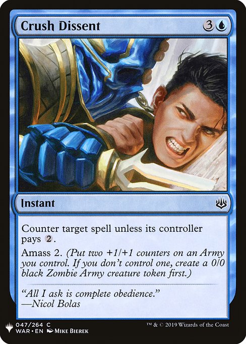 Crush Dissent WAR-47