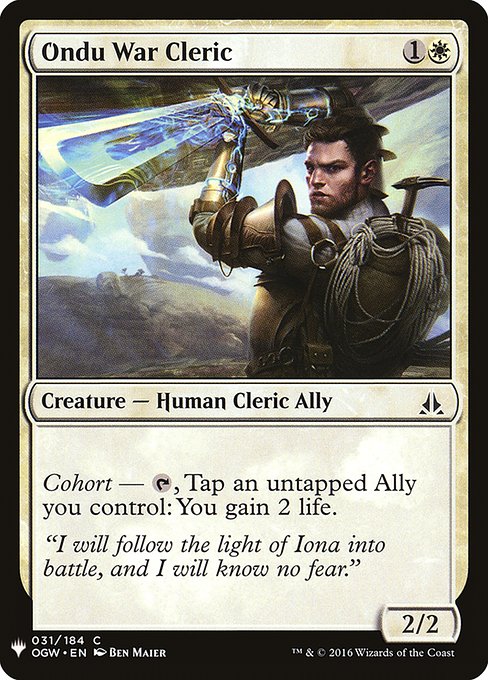 Ondu War Cleric OGW-31
