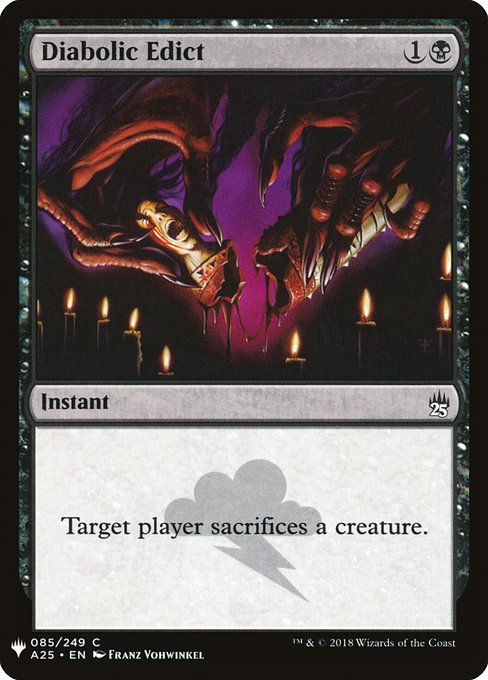 Diabolic Edict A25-85