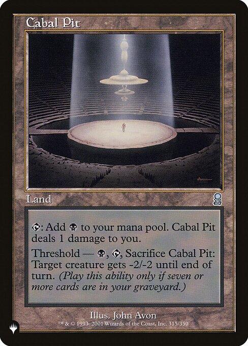 Cabal Pit ODY-315