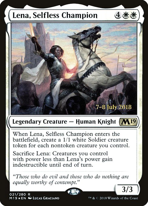 Lena, Selfless Champion 21s
