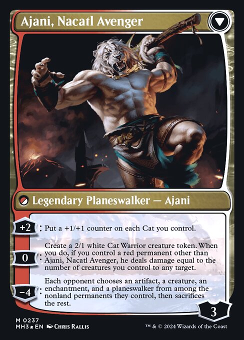 Ajani, Nacatl Pariah // Ajani, Nacatl Avenger 237s, back face
