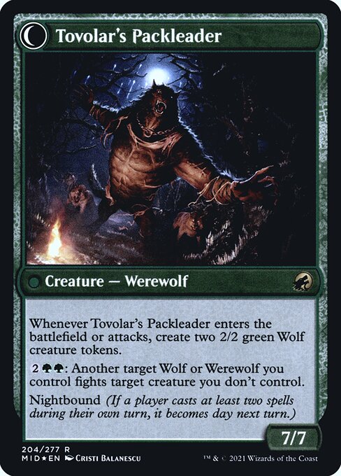 Tovolar's Huntmaster // Tovolar's Packleader 204s, back face