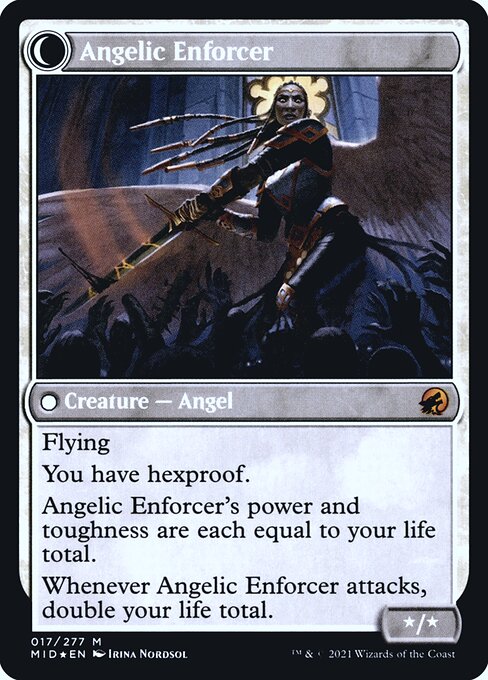 Enduring Angel // Angelic Enforcer 17s, back face