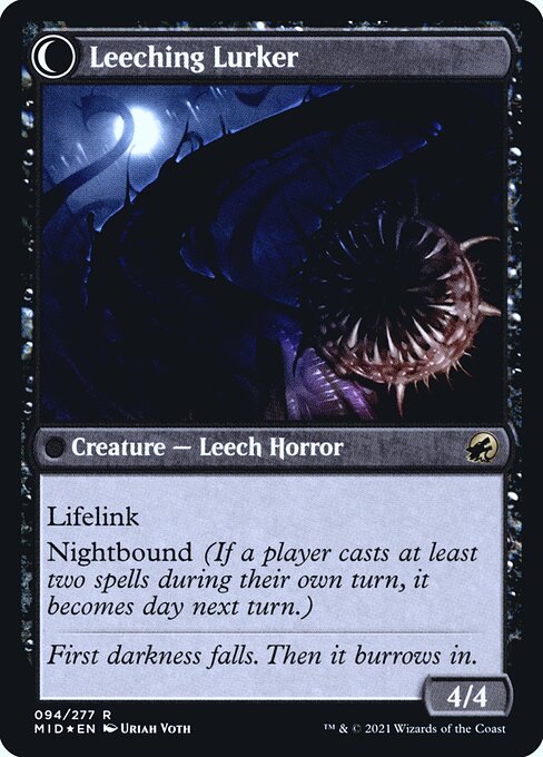 Curse of Leeches // Leeching Lurker 94s, back face