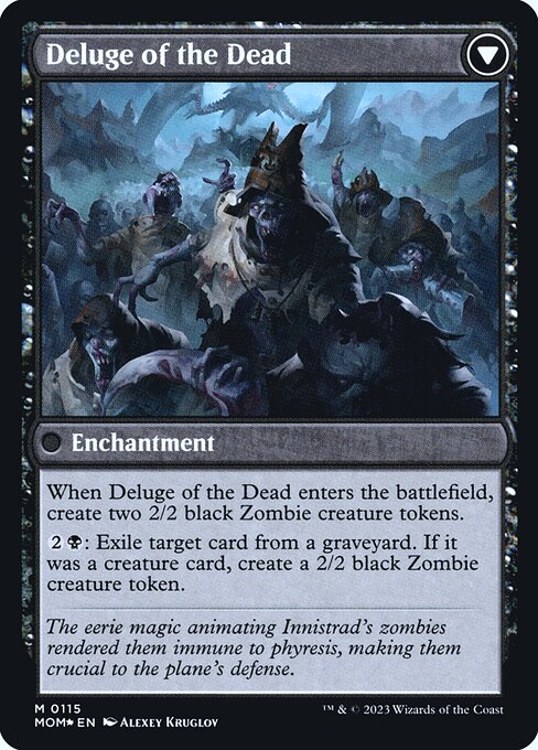 Invasion of Innistrad // Deluge of the Dead 115s, back face