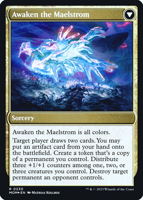 Invasion of Alara // Awaken the Maelstrom 230s, back face