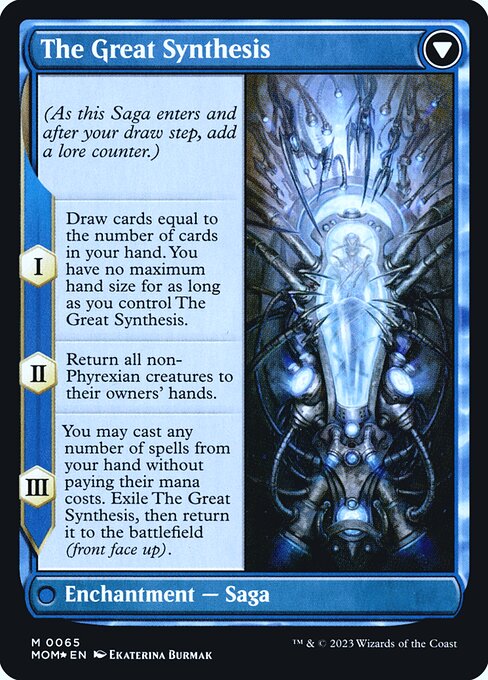 Jin-Gitaxias // The Great Synthesis 65s, back face