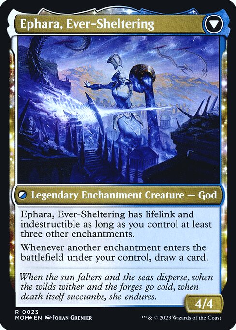 Invasion of Theros // Ephara, Ever-Sheltering 23s, back face