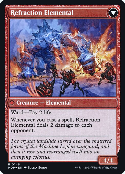 Invasion of Karsus // Refraction Elemental 146s, back face