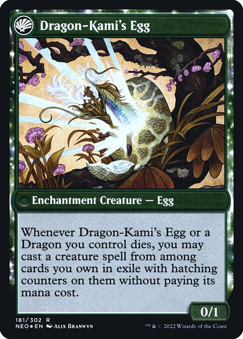 The Dragon-Kami Reborn // Dragon-Kami's Egg 181s, back face
