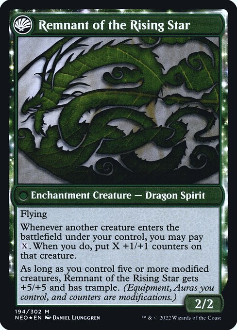 Jugan Defends the Temple // Remnant of the Rising Star 194s, back face