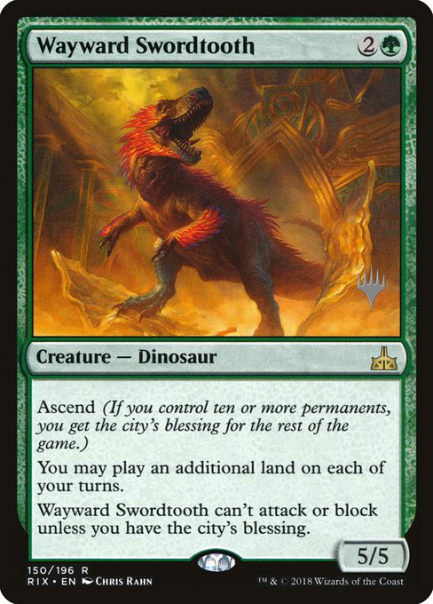 Wayward Swordtooth 150p