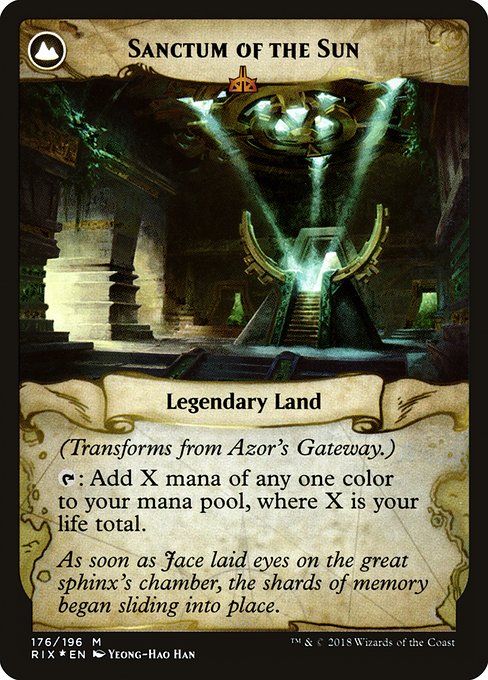 Azor's Gateway // Sanctum of the Sun 176s, back face