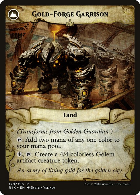 Golden Guardian // Gold-Forge Garrison 179s, back face