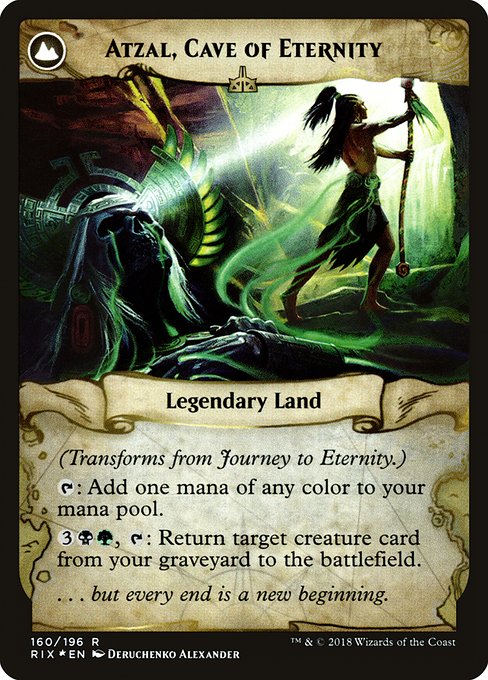 Journey to Eternity // Atzal, Cave of Eternity 160s, back face