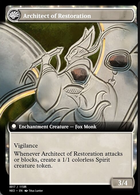 The Restoration of Eiganjo // Architect of Restoration 97897, back face
