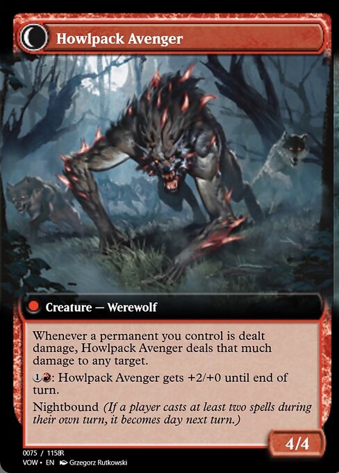 Ill-Tempered Loner // Howlpack Avenger 95389, back face