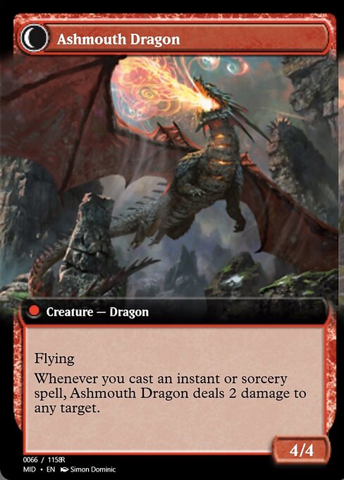 Smoldering Egg // Ashmouth Dragon 94012, back face
