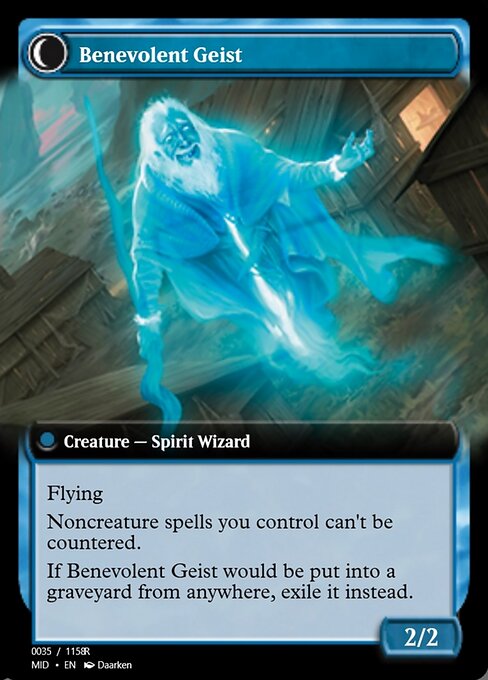 Malevolent Hermit // Benevolent Geist 93950, back face