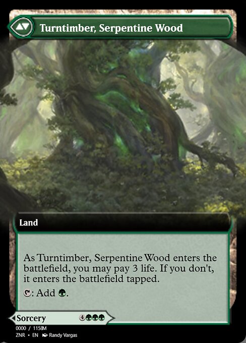 Turntimber Symbiosis // Turntimber, Serpentine Wood 83868, back face