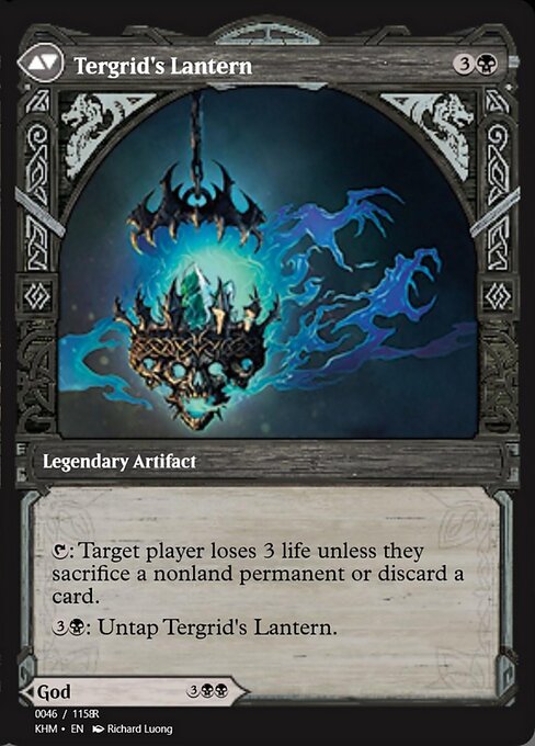 Tergrid, God of Fright // Tergrid's Lantern 88290, back face